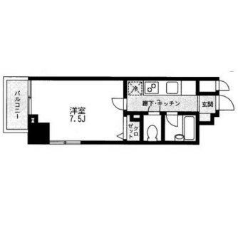 東京都千代田区飯田橋４丁目 賃貸マンション 1K